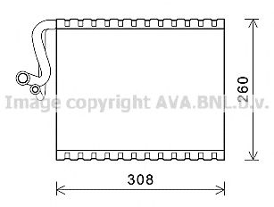 AVA QUALITY COOLING msv604 -  Испаритель, кондиционер